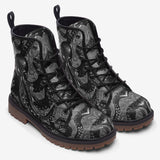 Leather Boots Black Metal Octopus Tentacles