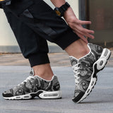 Air Cushion Sneakers Black Metal Octopus Tentacles