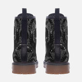 Leather Boots Black Metal Octopus Tentacles