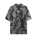 Hawaiian Shirt Black Metal Octopus Tentacles
