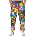 Men's Sweatpants Colorful Shiny Glass Cubes