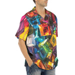 Hawaiian Shirt Colorful Shiny Glass Cubes
