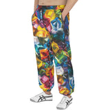 Men's Sweatpants Colorful Shiny Glass Cubes