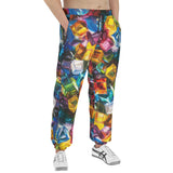 Men's Sweatpants Colorful Shiny Glass Cubes