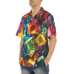 Hawaiian Shirt Colorful Shiny Glass Cubes