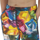 Men's Sweatpants Colorful Shiny Glass Cubes