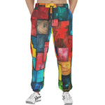 Men's Sweatpants Abstract Colorful Blocks