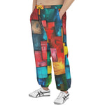 Men's Sweatpants Abstract Colorful Blocks