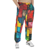 Men's Sweatpants Abstract Colorful Blocks