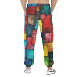 Men's Sweatpants Abstract Colorful Blocks