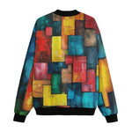 Bomber Jacket Abstract Colorful Blocks