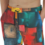 Men's Sweatpants Abstract Colorful Blocks