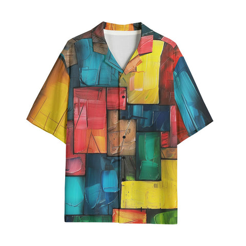 Hawaiian Shirt Abstract Colorful Blocks