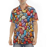 Men's Polo Shirt Colorful Pebbles