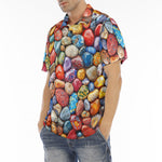 Men's Polo Shirt Colorful Pebbles