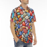 Men's Polo Shirt Colorful Pebbles