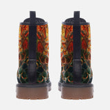 Leather Boots Colorful Glass Mosaic