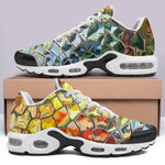 Air Cushion Sneakers Colorful Glass Mosaic