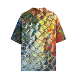 Hawaiian Shirt Colorful Glass Mosaic