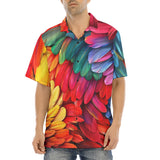 Hawaiian Shirt Colorful Feathers
