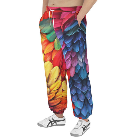 Men's Sweatpants Colorful Feathers