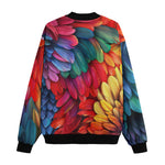 Bomber Jacket Colorful Feathers