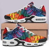 Air Cushion Sneakers Colorful Feathers