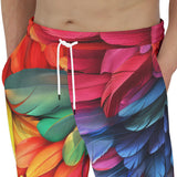 Men's Sweatpants Colorful Feathers