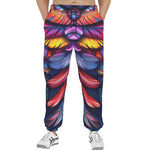 Men's Sweatpants Colorful Feather Fantasy Art