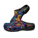 Classic Clogs Colorful Feather Fantasy Art