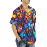 Hawaiian Shirt Colorful Feather Fantasy Art