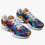 Air Cushion Sneakers Colorful Feather Fantasy Art