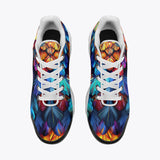 Air Cushion Sneakers Colorful Feather Fantasy Art