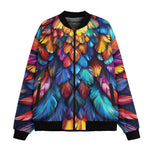 Bomber Jacket Colorful Feather Fantasy Art