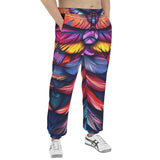 Men's Sweatpants Colorful Feather Fantasy Art