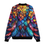 Bomber Jacket Colorful Feather Fantasy Art