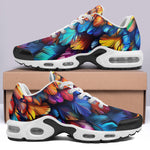 Air Cushion Sneakers Colorful Feather Fantasy Art