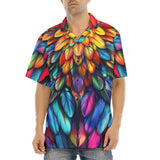 Hawaiian Shirt Colorful Wings Vibrant Feathers