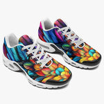 Air Cushion Sneakers Colorful Wings Vibrant Feathers