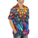 Hawaiian Shirt Colorful Wings Vibrant Feathers