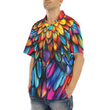 Hawaiian Shirt Colorful Wings Vibrant Feathers