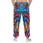 Men's Sweatpants Colorful Wings Vibrant Feathers