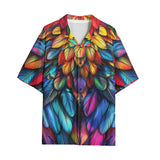 Hawaiian Shirt Colorful Wings Vibrant Feathers
