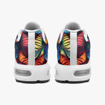 Air Cushion Sneakers Vibrant and Colorful Feathers