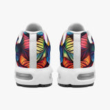 Air Cushion Sneakers Vibrant and Colorful Feathers