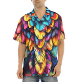 Hawaiian Shirt Vibrant and Colorful Feathers