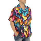 Hawaiian Shirt Vibrant and Colorful Feathers
