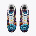 Air Cushion Sneakers Vibrant and Colorful Feathers