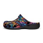 Classic Clogs Vibrant and Colorful Feathers