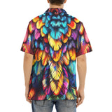 Hawaiian Shirt Vibrant and Colorful Feathers